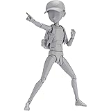 BANDAI SPIRITS(バンダイ スピリッツ) S.H.フィギュアーツ ボディくん -杉森建- Edition DX SET (Gray Color Ver.) 約130mm PVC&ABS製 可動フィギュア BAS62102