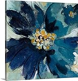 Silvia Vassilevaプレミアムシックラップキャンバス壁アート印刷題名Inky Floral III 16" x 16" 2490005_24_16x16_none