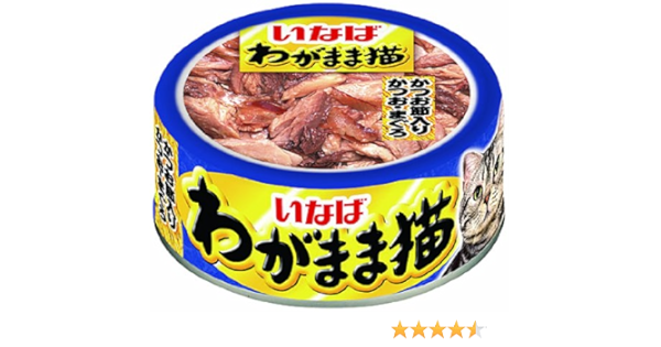 Amazon  いなば わがまま猫 かつお節入りかつお・まぐろ 125g×24個 