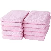 CHANEL トリプル吸収タオルセット       ピンク　　　　　２セット売り Amazon｜GamachaTowel 全22色 フェイスタオル【 ベビーピンク 10