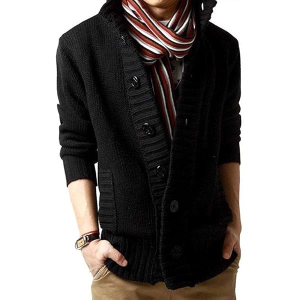 Amazon | (ピエルッチ)pierucci ウール100％ 裏地付きヘチマ襟 メンズ