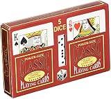 Playing 2 Deck Cards & 5 Dice Set, One Color [並行輸入品]