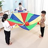 Amazon B Toys パラバルーン 虹色プレイパラシュート カラーボール 15個セット ハンドルつき 3歳 正規品 Bx1590z アクション スポーツトイ おもちゃ