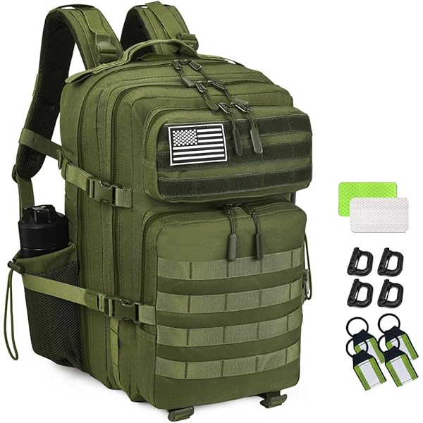 Amazon.co.jp: ミリタリー タクティカル バックパック 40L アーミー