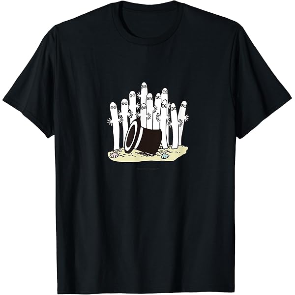 Amazon | ムーミン ニョロニョロ 砂浜のニョロニョロ Tシャツ