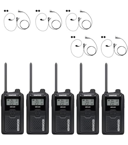 Amazon | 5台セット (本体5台とイヤホンマイク5個)ケンウッド インカム