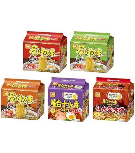 Amazon.co.jp: 【北海道限定】マル ちゃん 屋台十八番 4種セット 各5食