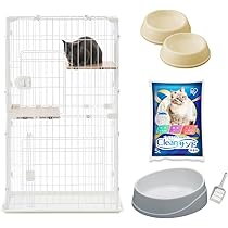 Amazon.co.jp: アイリスオーヤマ 猫 ケージ キャットケージ