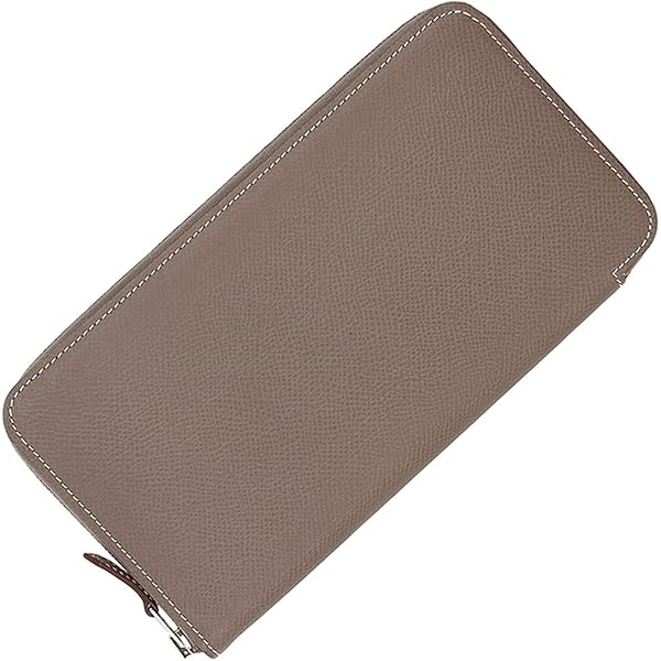 rara エルメス アザップ 長財布 ヴォーエプソン エトープ Azap エルメス （HERMES） アザップ シルクイン ヴォーエプソン