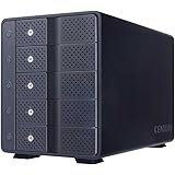 センチュリー 独立電源スイッチ/デイジーチェーン機能搭載 USB3.1 Gen.2接続 3.5"HDDx5台ケース『裸族のカプセルマンション 5BAY』 CRCM535U31CIS