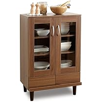 Amazon｜アイリスオーヤマ 食器棚 一人暮らし ミニ スリム 木目調