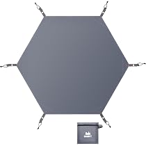 Amazon | DANOFY グランドシート 六角形 220x260 テントシート - 厚手 