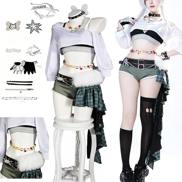 Amazon.co.jp: GGcosplay 勝利の女神 ニケ プリカ T.T.STAR コスプレ
