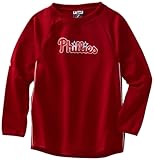MLB Philadelphia Phillies長袖クルーネックThermabase TechフリースプルオーバーBoys ' M ホワイト