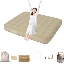 エアーベッド ダブル　電動ポンプ内蔵 エアマット 折り畳み式 キャンプ　車中泊 Amazon.co.jp: エアーベッド 電動エアーマットダブルサイズ