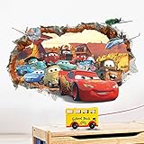 【ufengke】3D、ウォール、漫画、車、航空機壁飾り 子供の部屋と保育園の取り外し可能な壁のステッカー 　 壁画