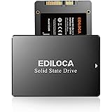 EDILOCA ES106 SSD 128GB 2.5インチ 7mm SATA3 6Gb/s 3D NAND TLC採用 内蔵型SSD エラー訂正機能 低消費電力 耐震 耐衝撃 3年保証 (128 GB)