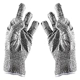 防刃手袋  切れない  耐磨耗性 耐切創レベル５ 軍手  防刃スリーブ  大工、草切り、廃棄処理、防災 両手1組 (灰色)