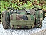Prawey（TM）1個/ロット迷彩バッグミリタリーウエストパックキャンバスカメラシングルショルダーメサジェバッグ5色PA641456