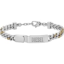 Amazon.co.jp: DIESEL ディーゼル DX0966040 ロゴプレート＆チェーン