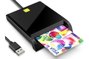 [2023最新高速版] ICカードリーダー マイナンバー対応 ICカードリーダーライター USB接続型 設置不要 マイナンバカードリーダー ICチップついた住民基本台帳カード 国税電子申告 納税システム 地方税 e-Tax対応 自宅で確定申告 Win