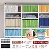 JKプラン MEMORIA 棚板が1cmピッチで可動する 深型オープン上置き幅120.5 ホワイト FRM-0111-WH