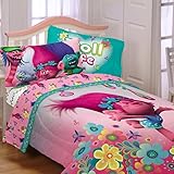 Girlシートセット3 Pieceキッズ寝具ドリームワークスTroll Life Bedsheets