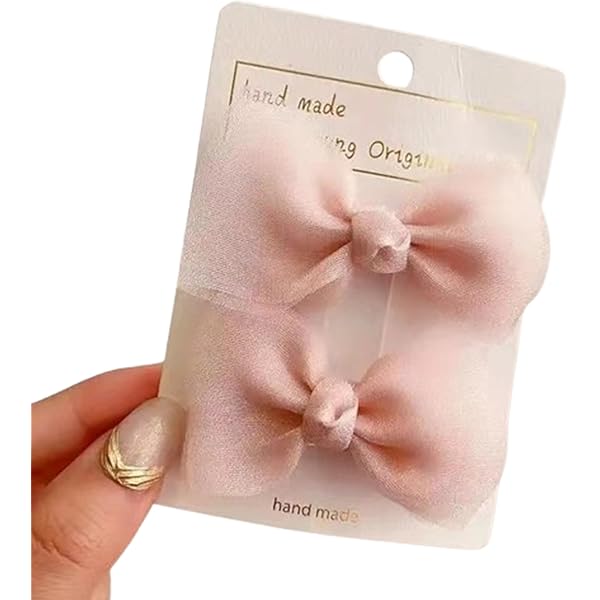 ⓝⓔⓦ【サテン垂れリボン③】ベビーヘアクリップ キッズヘアクリップ