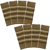 コジット 脱げにくいチェアソックス ボーダー ブラウン