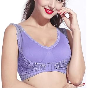 ナイトブラ 夜用ブラ ブラジャー 前ホック 【バストアップ・脇高補正・谷間メイク・伸缩性抜群】スポーツブラ ノンワイヤー…