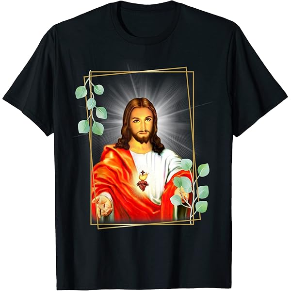Amazon | イエス・キリストの聖心 カトリック 無原罪心 Tシャツ