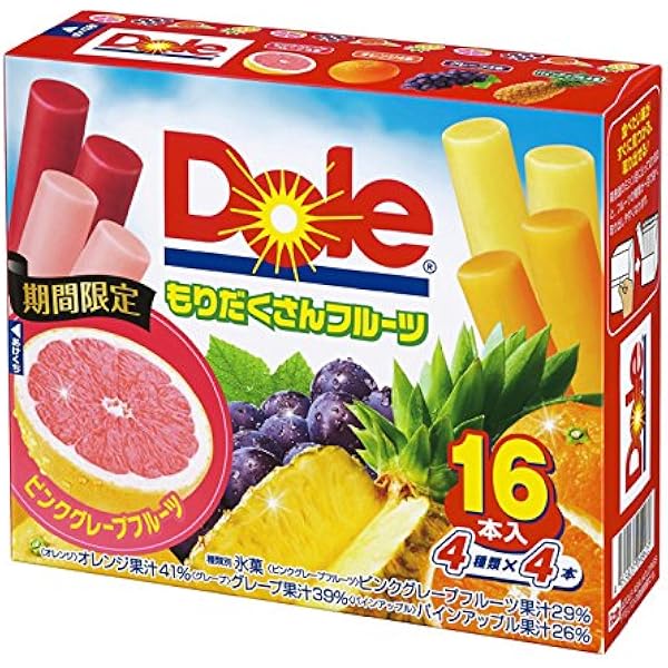 Amazon ロッテ Doleもりだくさんフルーツ 25ml 16本 8袋 ロッテ アイスクリーム 通販 Amazon ロッテ Doleもりだくさんフルーツ 25ml 16本 8袋 ロッテ アイスクリーム 通販