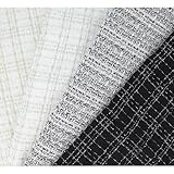 清原(KIYOHARA) ネロリローズ 生地 チェックツイード 140cm巾×50cmカット Col.BK ブラック NRF-04C