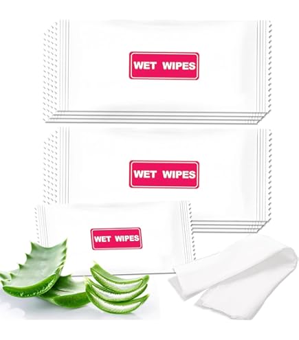 Timgle Pack Of 300 Individual Towels Wet Wipes Individually Wrapped - View #7