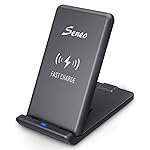 3つのコイル 折り畳み式 急速 Seneo ワイヤレス充電器 ワイヤレスチャージャー iPhone 8 / iPhone 8 Plus / iPhone X , Galaxy Note 8 /S8/S8 Plus/S7/S7 Edge その他Qi対応機種(2018年最新モデル)