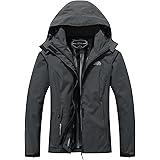 OTU Women's Waterproof Rain Jacket Lightweight Hooded Raincoat for Hiking Travel Outdoor