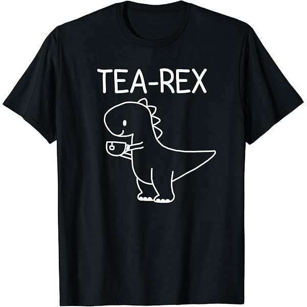 Amazon | Tea Rex - ユーモラスパン。 Tシャツ | Tシャツ・カットソー 通販