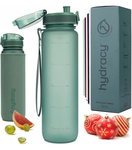 Embrava 32oz Sports Water Bottle - BPA Free Tritan, Leak-Proof Flip Lid, With Strap For Gym, Hiking, Travel