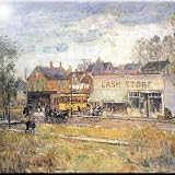 Rikki Knight Childe Hassam a Garden on Long Islandデザインアートセラミックタイル 4 inch ceramic 4inctile2969