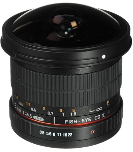 Samyang 8mm F2.8 UMC Fisheye II (ブラック) レンズ Sony Eマウント (NEX) カメラ用 (SY8MBK28-E) Samyang 8mm F2.8 UMC Fisheye II (Black) Lens for Sony E