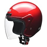 リード工業(LEAD) CROSS CR-720 ジェットヘルメット キャンディーレッド FREE (頭囲 57cm~60cm未満)