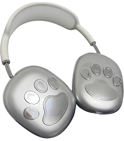 Amazon | AirPods Max用メッキシルバーヘッドホンケース、女の子や女性