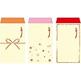 【Amazon.co.jp 限定】和紙かわ澄 和紙ぽち袋 結び飾り 小花飾り 枠飾り 3種各5枚 15枚入