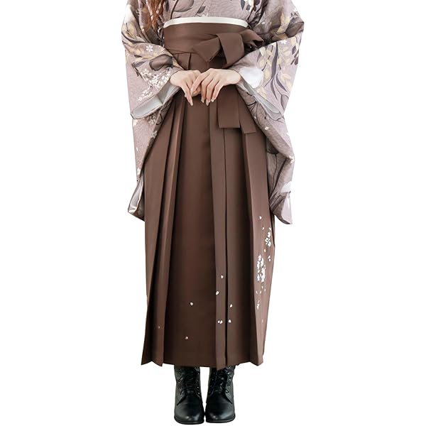 Amazon | [KIMONOMACHI] フェイクレザー袴 単品 フェイクレザー 黒