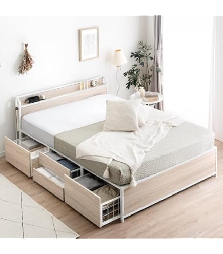 Amazon｜RASIK ベッド 通常丈ワイドキング280(通常丈ダブル+通常丈