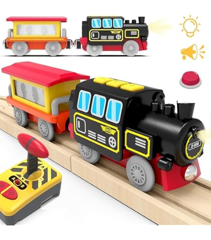 Amazon | Figure 8 鉄道セット 28ピース 木製列車線路セット 電車 街の