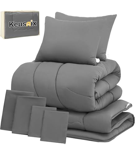 Amazon｜無印良品 羽毛ふとんセット ベッド用 グレー シングルサイズ