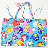 キャラクター お昼寝布団バッグ 妖怪ウォッチ フェイス ブルー お昼寝（ベビー）掛け敷きふとんが入るバッグ