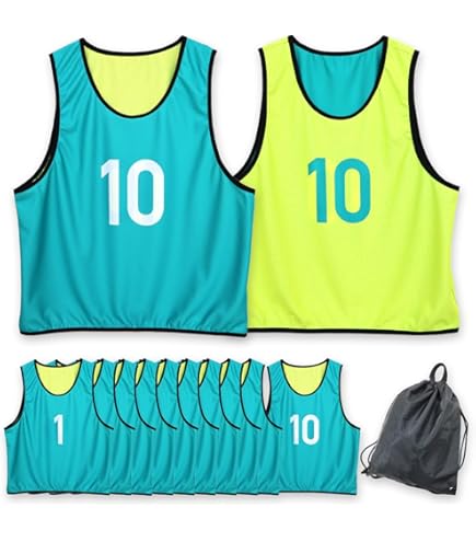 Amazon.co.jp: ATHLETA(アスレタ) リバーシブルビブス10枚セット B-007