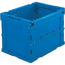 TRUSCO(トラスコ) α折りたたみコンテナ 7個 台車セット Amazon | トラスコ中山(TRUSCO) α折りたたみコンテナ 20L ダークブルー